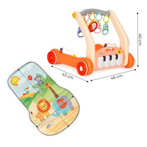 Eco Toys Edukativna Guralica sa Podlogom za Decu 2u1 – Piano slika 5