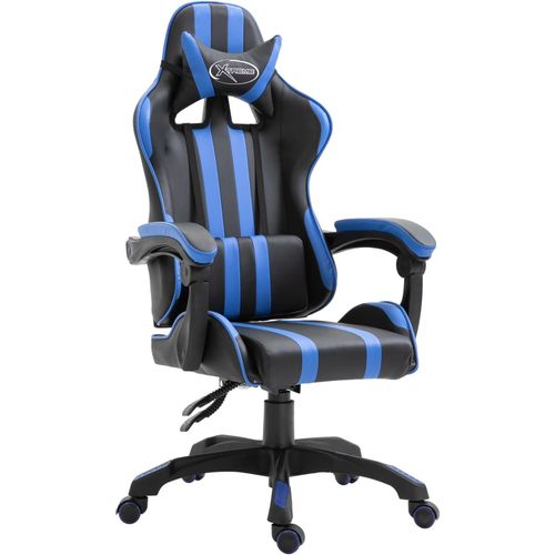 Igraća stolica od umjetne kože plava slika 10