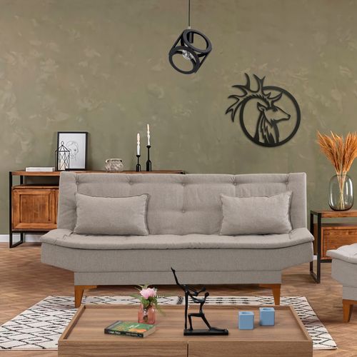 Santo - Cream Cream 3-Seat Sofa-Bed slika 2