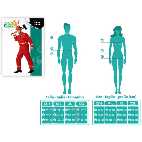 Svečana odjeća za odrasle Vatrogasac XS/S slika 4