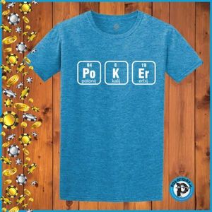 Poker majica " Po K Er", plava