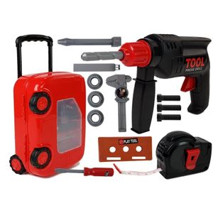 DIY set alata u koferu na kotačima crveno-crni