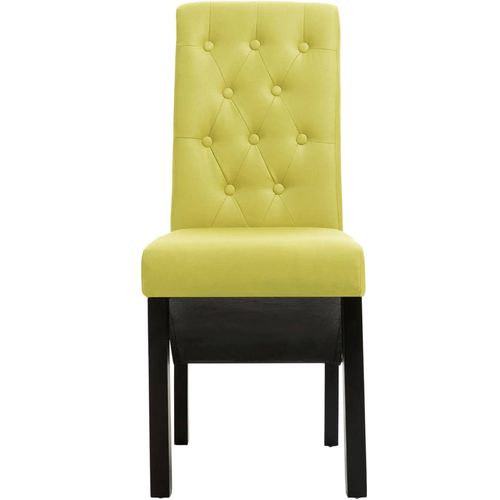 Blagovaonske stolice od tkanine 2 kom zelene slika 23