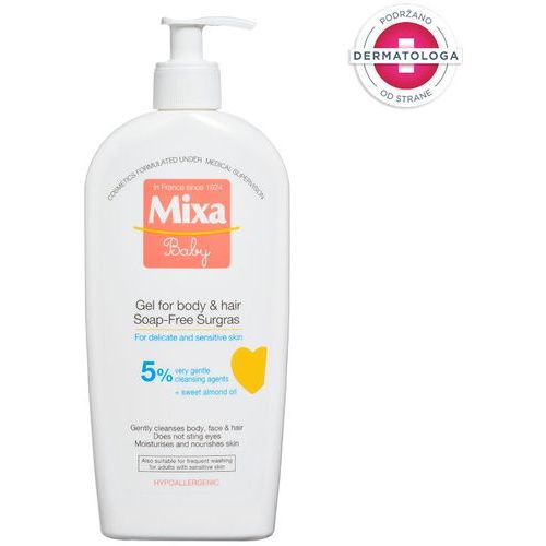 Mixa Baby Gel za kupanje, za kosu i tijelo 400ml slika 1