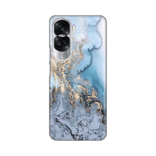 Torbica Silikonska Print za Honor 90 Lite Blue Gold Marble slika 1