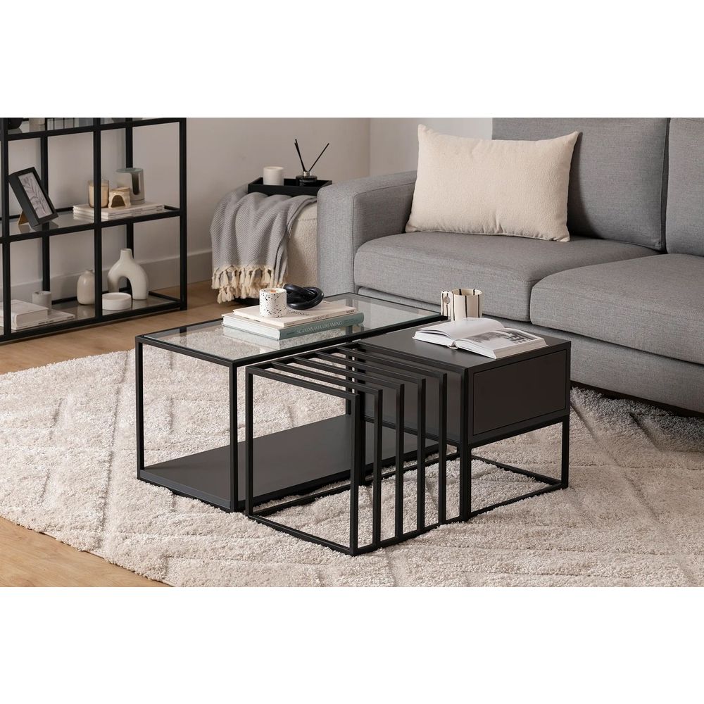 Kafa stol Charlotte - Crni slika 1