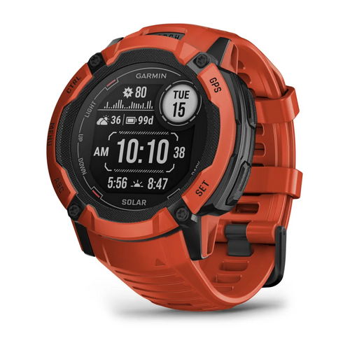 Garmin Instinct 2X Solar, plameno crveni slika 1