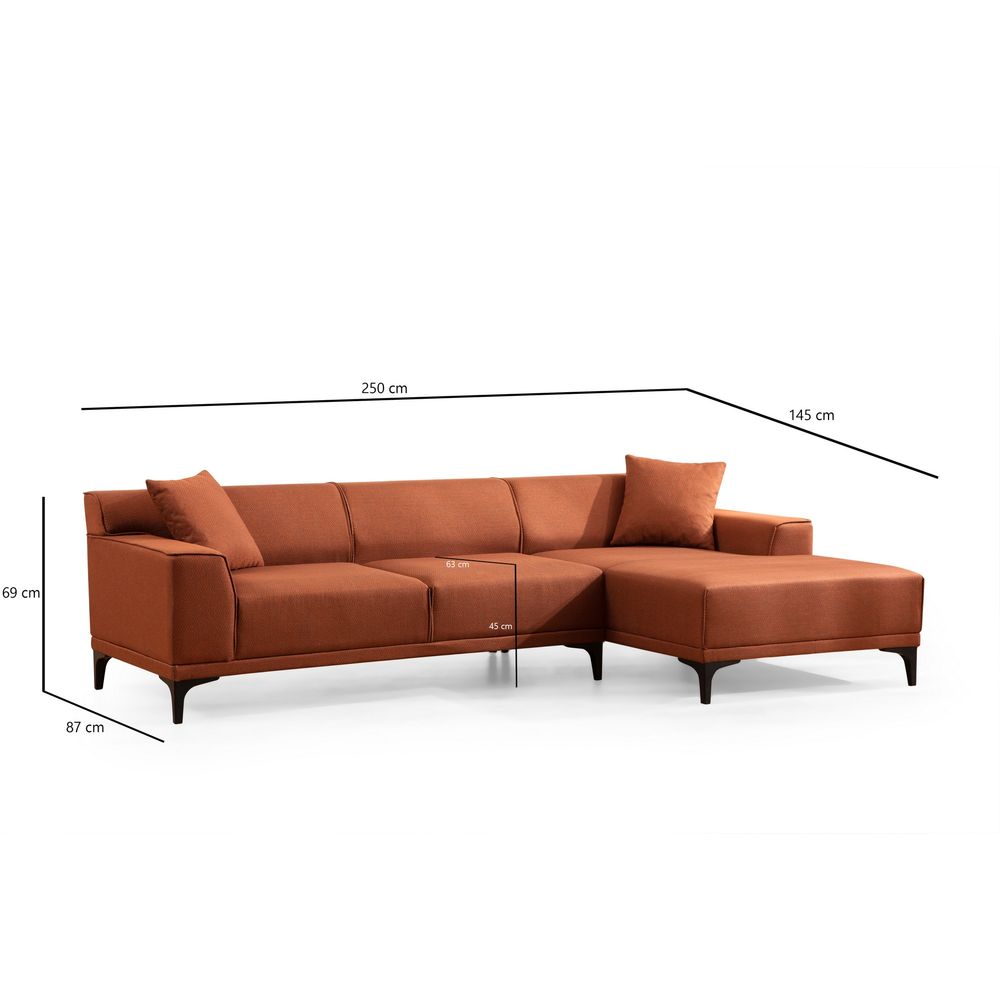 Petra R Kutna Sofa - Narandžasta slika 9
