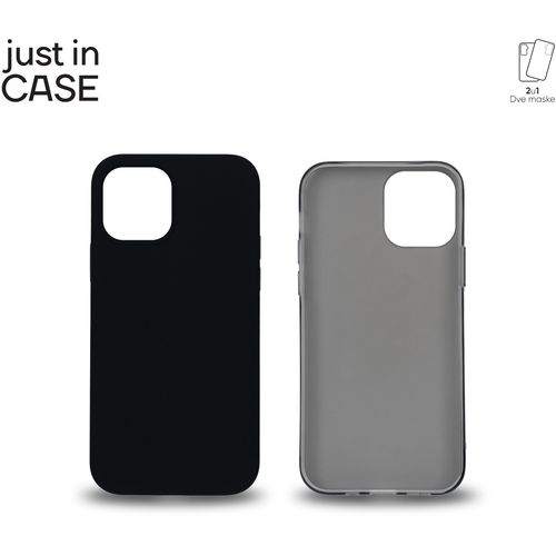 2u1 Extra case MIX paket CRNI za iPhone 12 slika 3