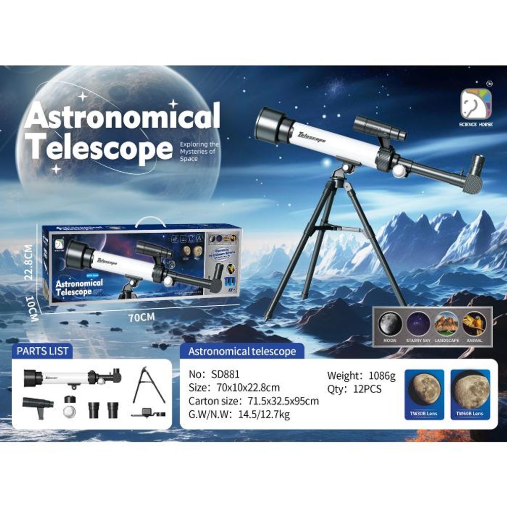 Megga play Igračka Teleskop SD881, Bijela slika 2