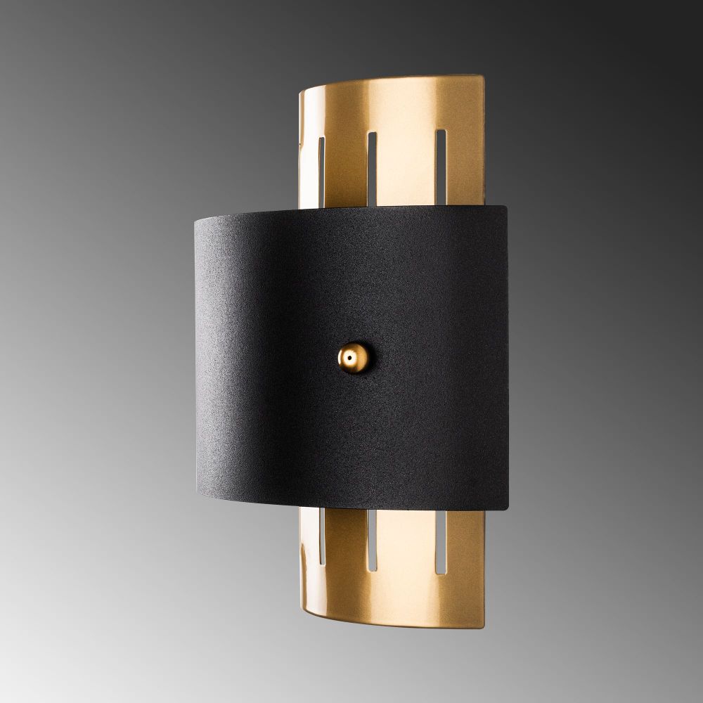 Zidna Lampa Noctra - 15351, boje: Zlatna, Crna slika 7