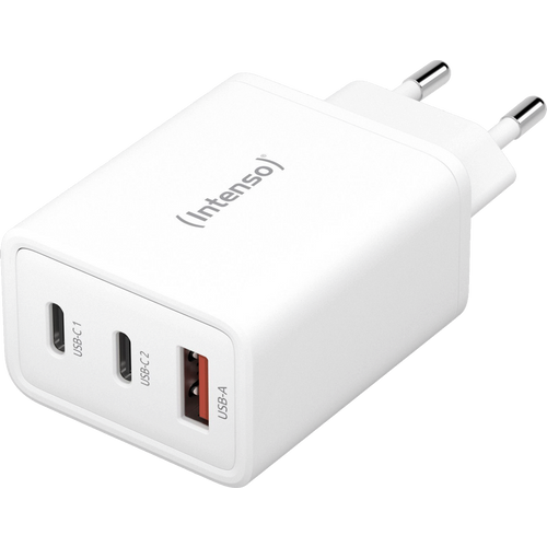 (Intenso) Punjač kučni, brzi, 1 x USB-A, 2 x UCB-C, 3A, 65W - Power Adapter W65ACC GaN slika 2