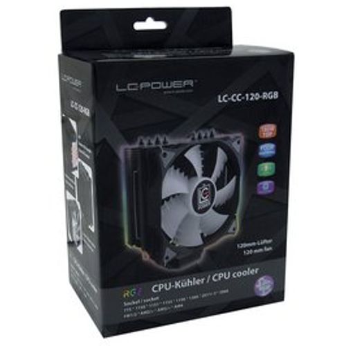 LC-Power cooler LC-CC-120 RGBAMD FM1/FM2/AM2/AM2+/AM3/+/4775/1150/1151/1155/1156/1366/2011/2011-3 slika 2