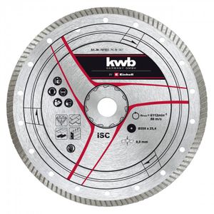 KWB Dijamantna rezna ploča turbo 250x25.4 mm, za TE-SC 570 L
