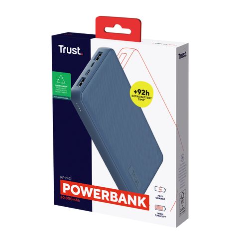 Trust prijenosni punjač Primo 20.000 mAh, blue (25026) slika 5