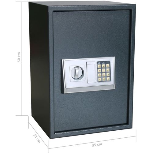Elektronički digitalni sef s policom 35 x 31 x 50 cm slika 8