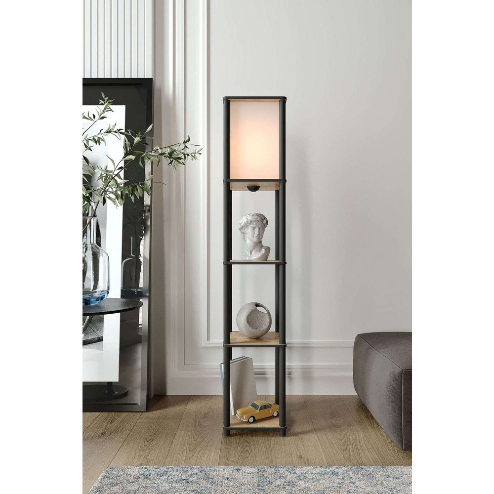 Podna Lampa sa Policama - Oak slika 2
