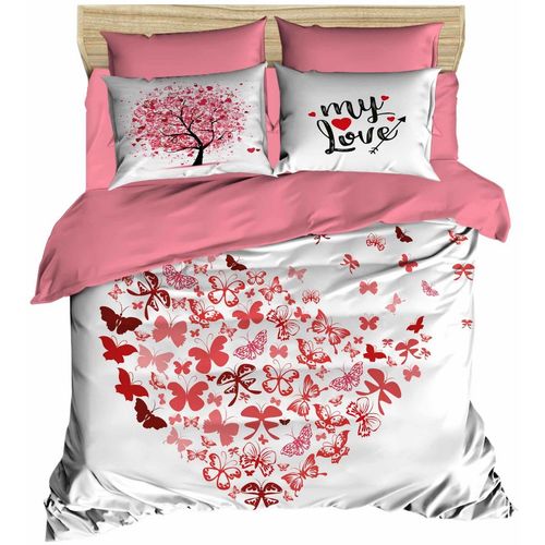183 White
Pink Double Quilt Cover Set slika 1