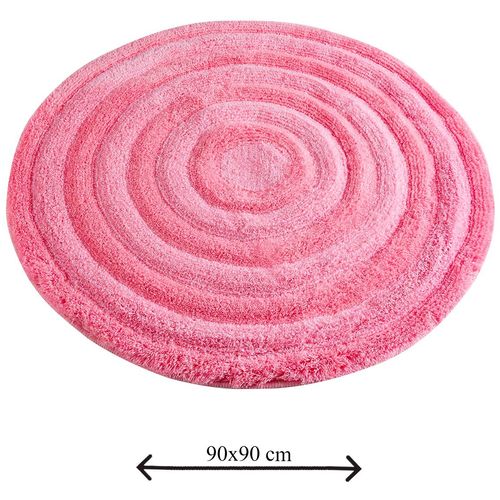Colourful Cotton Akrilna kupaonska prostirka Round - Candy Pink (90) slika 3