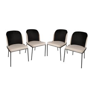 Dore 145 V4 Crni Set Stolica (4 Komada)