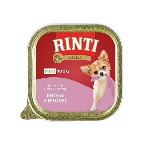 RINTI Gold Mini mit Ente&Geflugel, hrana za pse sa pačetinom i peradi, 100 g slika 1