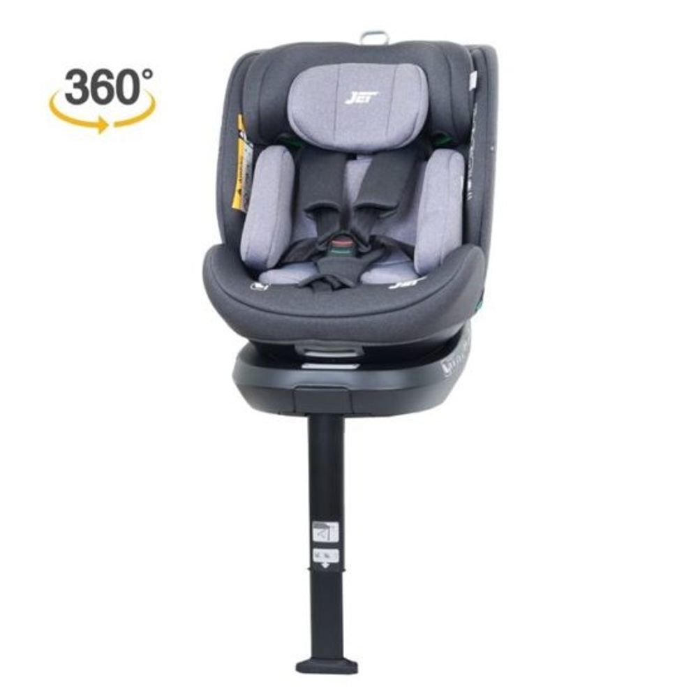Jungle Rotirajuća autosjedalica JET 360° i-Size Isofix, Siva slika 1