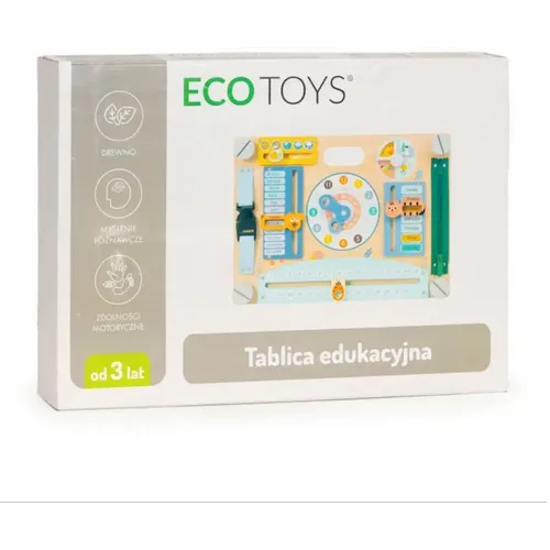 Ecotoys Drvena senzorna pametna dvostrana ploča slika 7