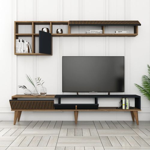 Woody Fashion TV jedinica, Milan TV - Walnut, Anthracite slika 2