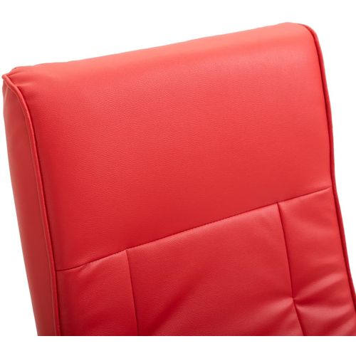 Masažna fotelja od umjetne kože crvena slika 34