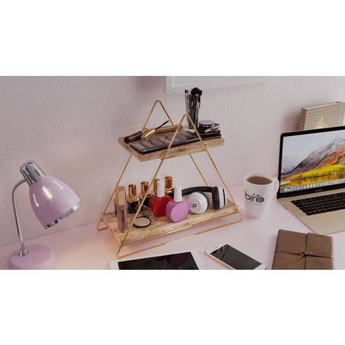 Masa Servis Rafı, Organize Çok Amaçlı Düzenleyici Gold
Brown Wall Shelf slika 6