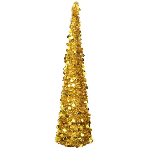 Prigodno umjetno božićno drvce zlatno 180 cm PET slika 1