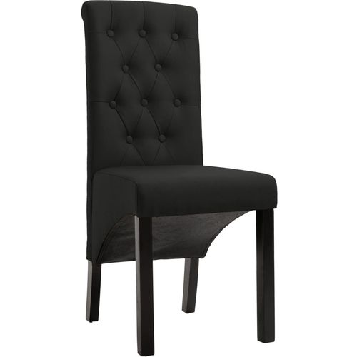 Blagovaonske stolice od tkanine 4 kom crne slika 27