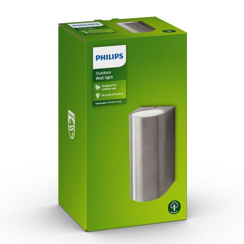 Philips nightingale wall lantern inox 2x35w 230v slika 3