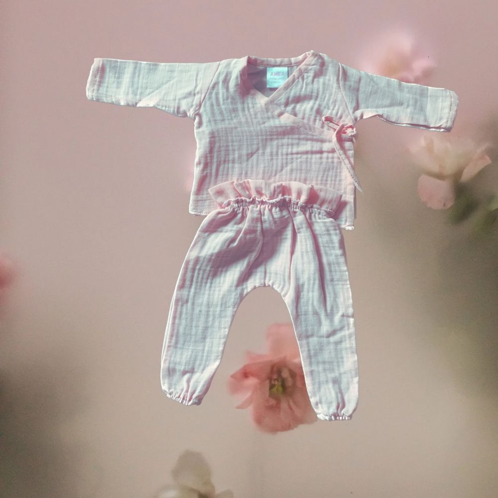 AMEA Set za novorođenče Newborn, Rozi slika 2