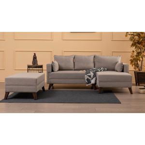 Atelier Del Sofa Bella Corner Sofa Right 2 - Cream Cream Corner Sofa-Bed