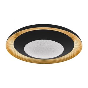 Eglo Canicosa 2 plafonjera, led, 37w, prečnik 765, dimabilna, crno/zlatna 