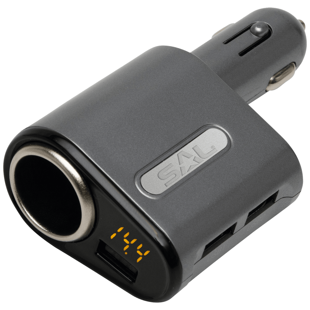 SAL Auto punjač za smartphone, 5V / 3.1 A max., 3 x USB - SA 061 slika 1