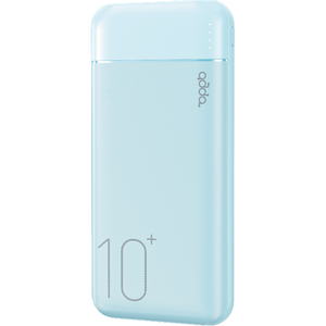 Powerbank ADDA PB-001-LB, Fusion powerbank, 10000mAh, Micro USB i Type-C ulazi, 2xUSB-A izlazi, 12W, baby plava