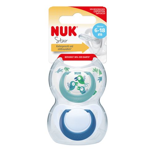 NUK duda varalica - silikon Star 6-18 m, 2/1 10736726 slika 2