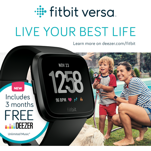 Fitbit FB505GMBK Versa pametni sat Black / Black Aluminum slika 2