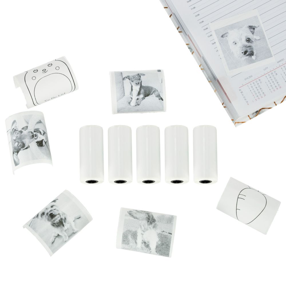 Termo samoljepljive rolne papira za mini printer 5.7cmx4.5m 5 komada slika 3