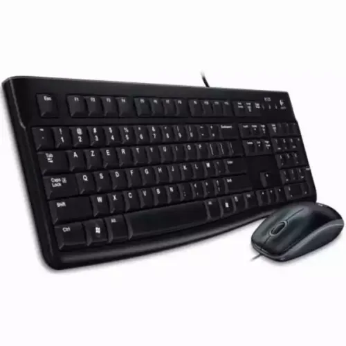 Tastatura + miš Logitech Deluxe MK120 YU, crna slika 1