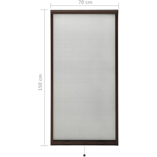 Zaslon protiv insekata za prozore smeđi 70 x 150 cm slika 20