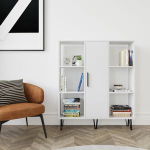 Peoria - White White Bookshelf