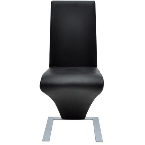 Blagovaonske stolice od umjetne kože 4 kom crne slika 24