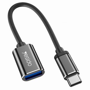 USB-C na USB-A OTG adapter Yesido GS01 crni