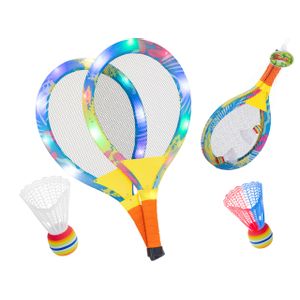 LED svjetleći reket za badminton 2 kom.