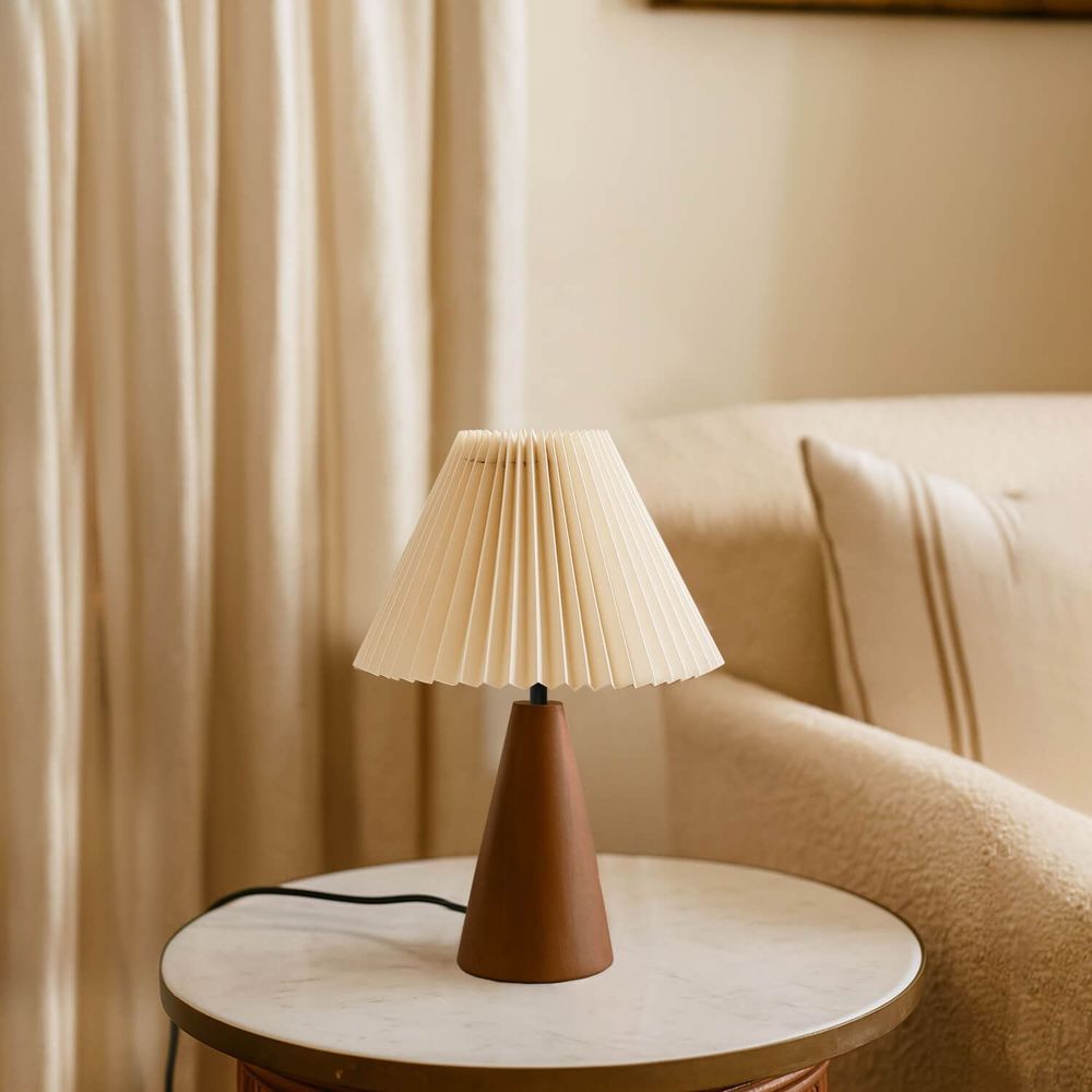 Stolna Lampa 242091 u Bojama: Krem i Orah slika 1
