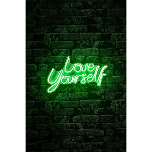 Wallity Zidna LED dekoracija, Love Yourself - Green slika 4