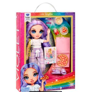 Rainbow High lutka Violet za pyjama zabavu - 22 cm